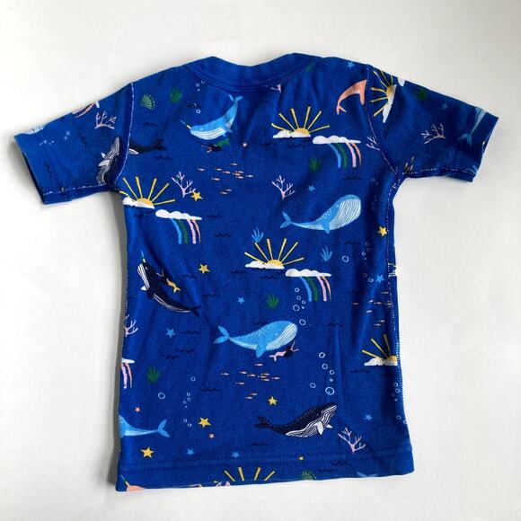 Hanna Andersson Whales and Narwhals Short John Pajamas - 3T or 90cm - Picture 7 of 8